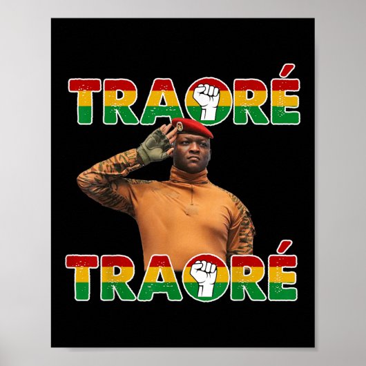 Burkina Faso - Ibrahim Traoré _ Thomas Sankara Poster (Vorne)