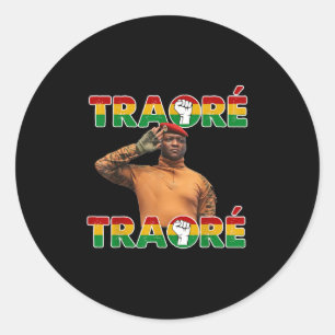 Burkina Faso - Ibrahim Traoré _ Thomas Sankara Runder Aufkleber