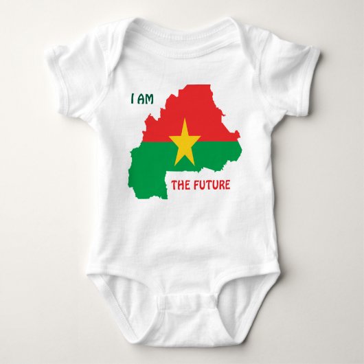 BURKINA FASO, ICH BIN DIE ZUKUNFT BABY STRAMPLER (Vorderseite)