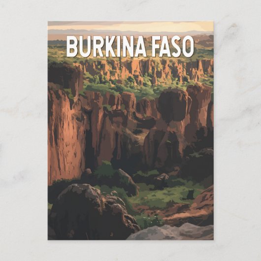 Burkina Faso Illustration Kunst, Dichtung und Musi Postkarte (Vorderseite)