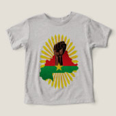 Burkina Faso Karte, Flagge und Revolution Fest (Design Vorderseite)