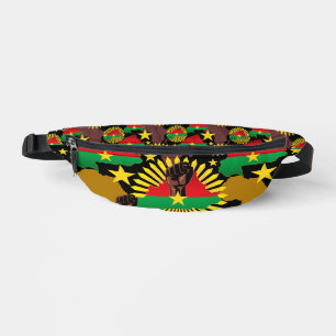 Burkina Faso Karte, Flagge und Revolution Fest Bauchtasche