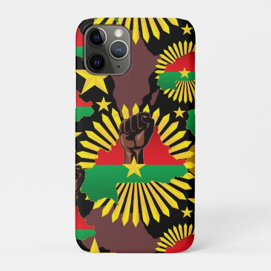 Burkina Faso Karte, Flagge und Revolution Fest Case-Mate iPhone Hülle (Rückseite)