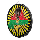 Burkina Faso Karte, Flagge und Revolution Fest Dartscheibe (Vorderseite rechts)