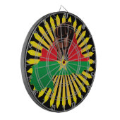Burkina Faso Karte, Flagge und Revolution Fest Dartscheibe (Vorderseite Links)
