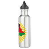 Burkina Faso Karte, Flagge und Revolution Fest Edelstahlflasche (Rechts)