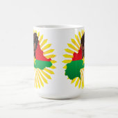 Burkina Faso Karte, Flagge und Revolution Fest Kaffeetasse (Mittel)
