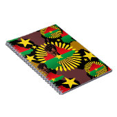 Burkina Faso Karte, Flagge und Revolution Fest Notizblock (Rechte Seite)
