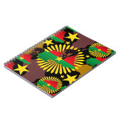 Burkina Faso Karte, Flagge und Revolution Fest Notizblock (Linke Seite)