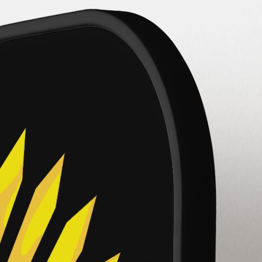 Burkina Faso Karte, Flagge und Revolution Fest Pickleball Schläger (Linke Seite)