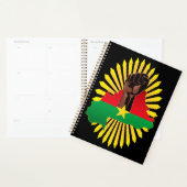Burkina Faso Karte, Flagge und Revolution Fest Planer (Anzeige)