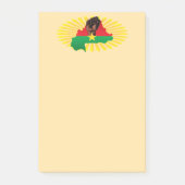 Burkina Faso Karte, Flagge und Revolution Fest Post-it Klebezettel (Vorderseite)