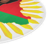 Burkina Faso Karte, Flagge und Revolution Fest Schneidebrett (Ecke)