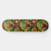 Burkina Faso Karte, Flagge und Revolution Fest Skateboard (Horizontal)