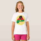 Burkina Faso Karte, Flagge und Revolution Fest T-Shirt (Vorne ganz)