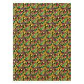 Burkina Faso Karte, Flagge und Revolution Fest Tischdecke (Vorderseite)