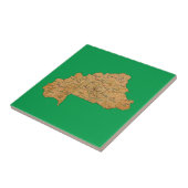 Burkina Faso Karten-Fliese Fliese (Seite)