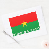 Burkina Faso Ländername Rechteckiger Aufkleber (Umschlag)