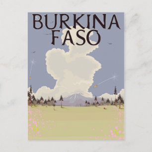 Burkina Faso Landschaftsposter drucken Postkarte
