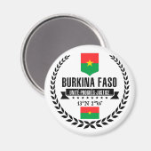Burkina Faso Magnet (Vorderseite/Rückseite)