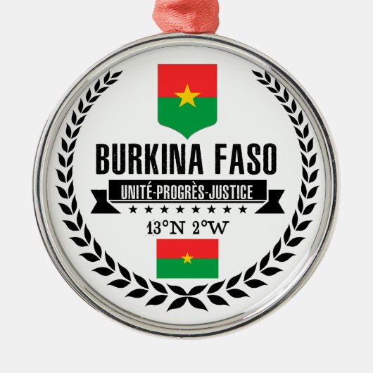 Burkina Faso Ornament Aus Metall (Vorne)