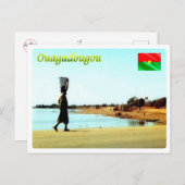 Burkina Faso - Ouagadougou - Barrage Ouaga - Postkarte (Vorne/Hinten)