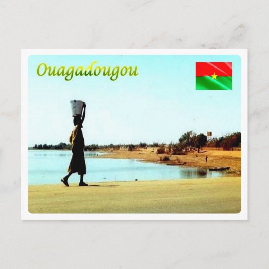 Burkina Faso - Ouagadougou - Barrage Ouaga - Postkarte (Vorderseite)