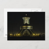 Burkina Faso - Ouagadougou - Denkmal bei Nacht Postkarte (Vorne/Hinten)