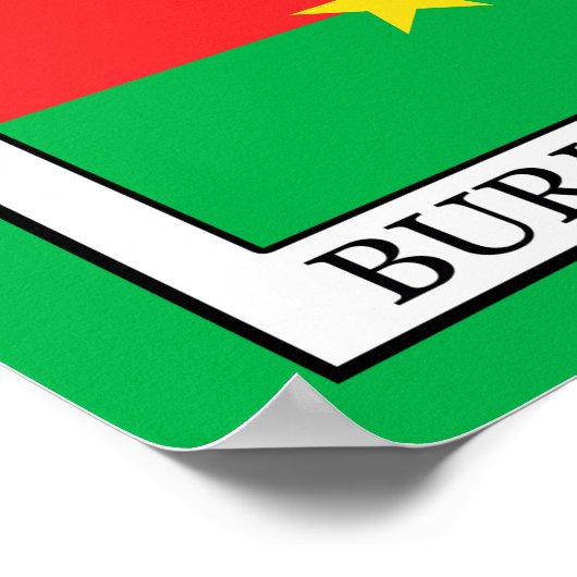 Burkina Faso Poster (Ecke)