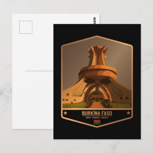 Burkina Faso Postkarte (Vorne/Hinten)