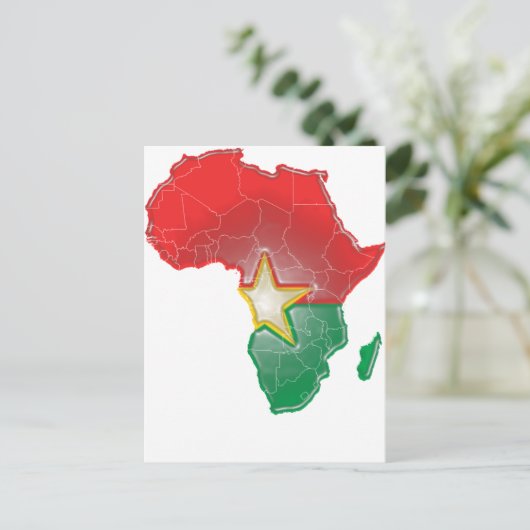 Burkina Faso Postkarte (Stehend Vorderseite)