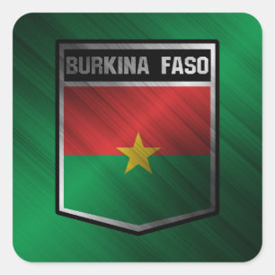 Burkina Faso Quadratischer Aufkleber