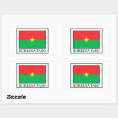 Burkina Faso Rechteckiger Aufkleber (Blatt)