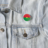 Burkina Faso Round-Icon-Flagge Button (Beispiel)