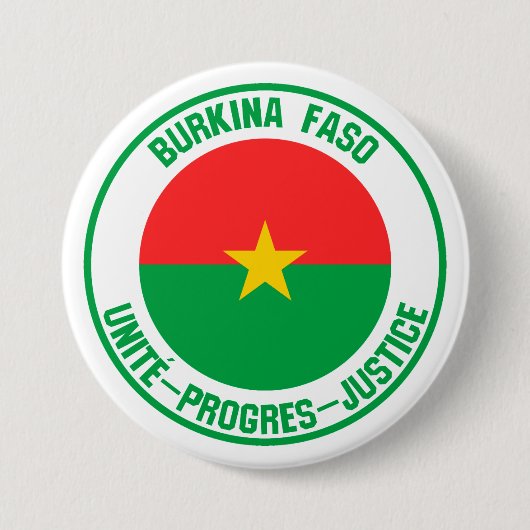 Burkina Faso RundEmblem Button (Vorderseite)