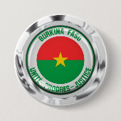 Burkina Faso RundEmblem Button (Vorderseite)