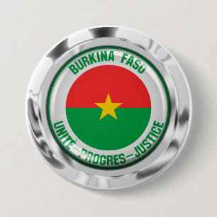 Burkina Faso RundEmblem Button