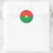 Burkina Faso Runder Aufkleber (Tasche)