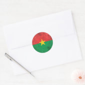 Burkina Faso Runder Aufkleber (Umschlag)