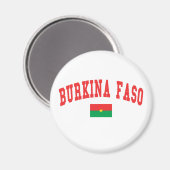 Burkina Faso Stil Magnet (Vorderseite/Rückseite)