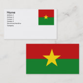 Burkina Faso Visitenkarte (Vorne/Hinten)