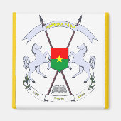 Burkina-Symbol Magnet (Vorne)