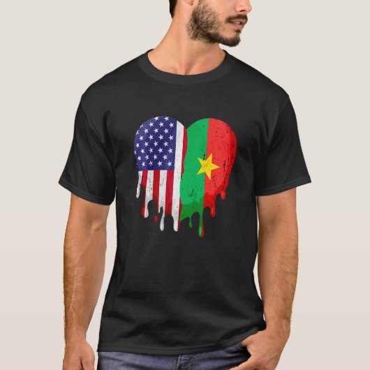 Burkinabe American Patriot Grown Country Meling H T-Shirt (Vorderseite)
