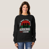 Burkinabe Burkina Faso Burkinabe Flag Fathers Day Sweatshirt (Vorne ganz)