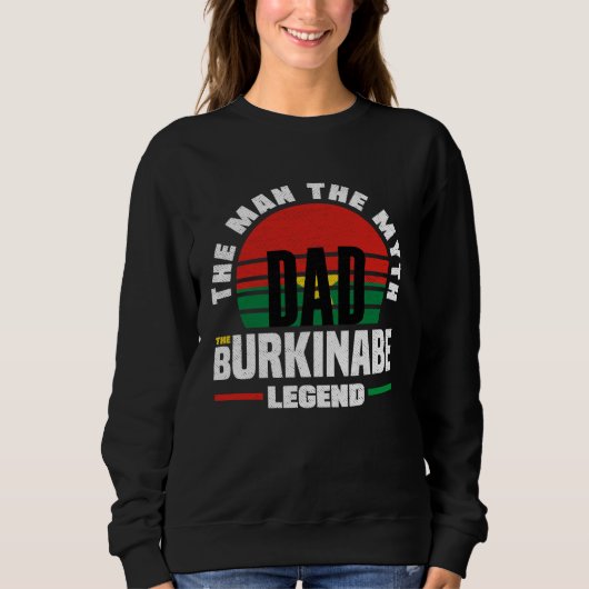 Burkinabe Burkina Faso Burkinabe Flag Fathers Day Sweatshirt (Vorderseite)
