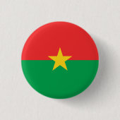 Burkinabé-Flagge, Flagge Burkina Fasos Button (Vorderseite)