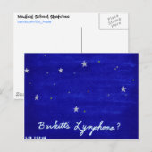 Burkitt-Lymphoma-Postkarte Postkarte (Vorne/Hinten)
