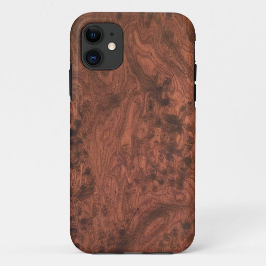 Burl Mahogany Holztextur Case-Mate iPhone Hülle (Rückseite)