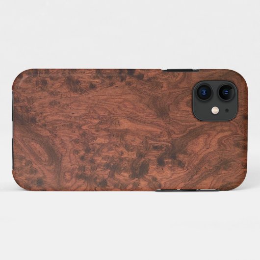 Burl Mahogany Holztextur Case-Mate iPhone Hülle (Rückseite (Horizontal))