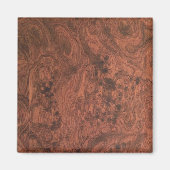 Burl Mahogany Holztextur Magnet (Vorne)